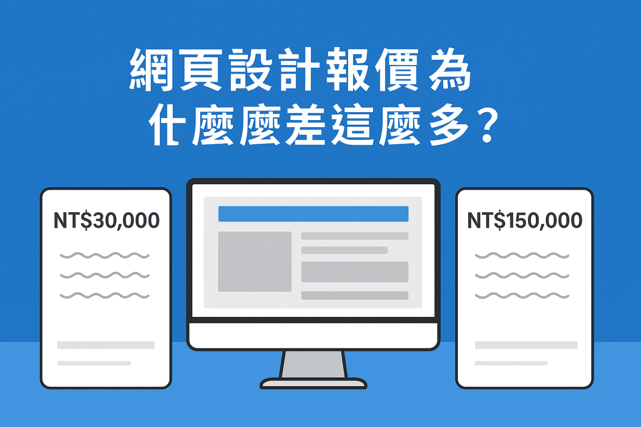 網頁設計報價為什麼差這麼多?一次搞懂價差背後的原因