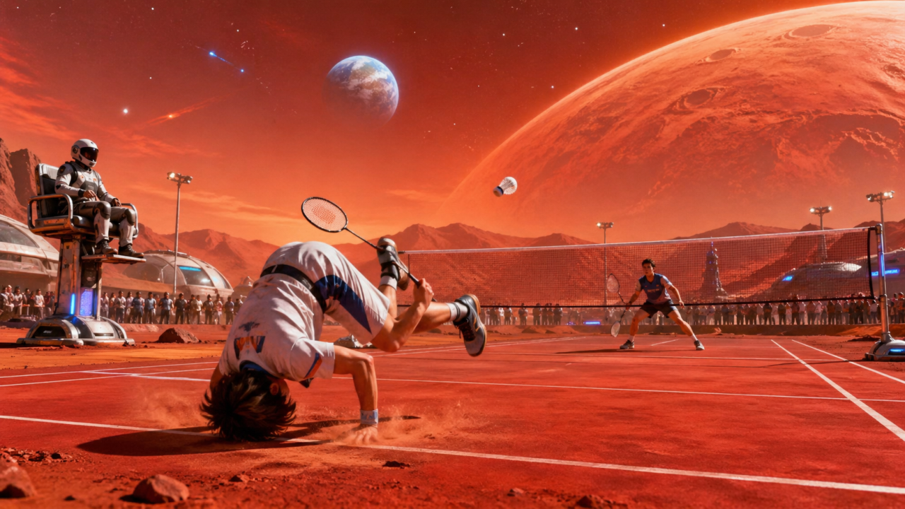 火星的羽球賽