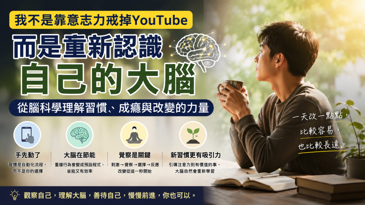 一天改一點點，大腦也會慢慢重新學習